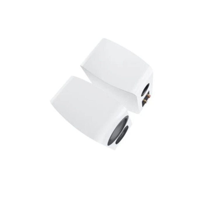 Canton Vento 21 Bookshelf Speakers from above, in white