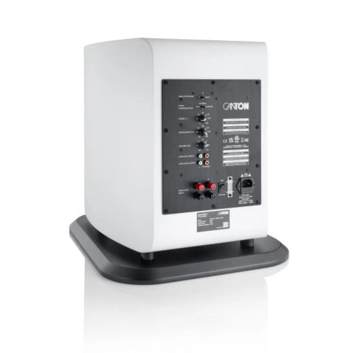 Vento Sub 1 Subwoofer rear view, in white