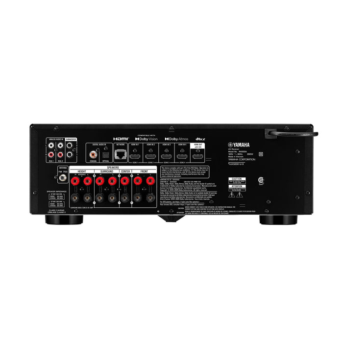 Yamaha RX500A 7.2-Channel AV Receiver rear view