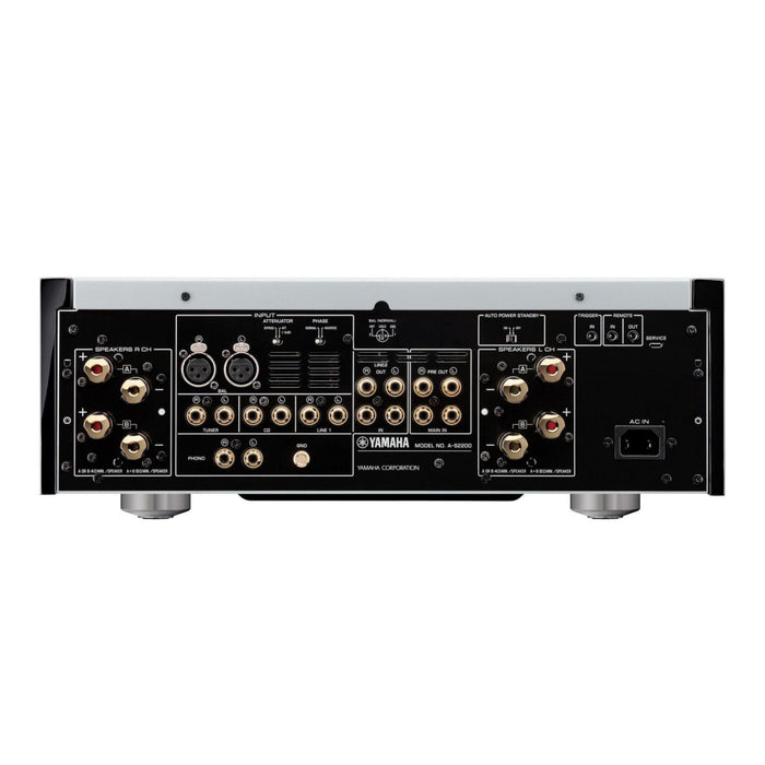 Yamaha A-S2200 Stereo Integrated Amplifier rear panel, inputs and outputs