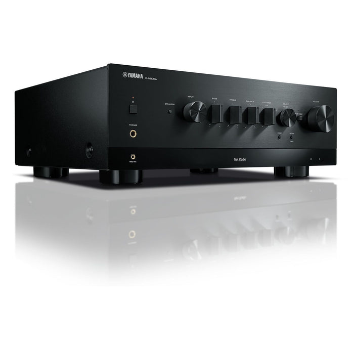 Yamaha R-N800A Network Stereo Receiver, black angled view