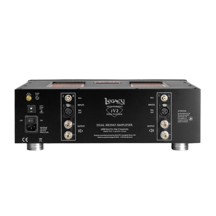 Legacy Audio i-V1 Ultra Monoblock Amplifier, rear view