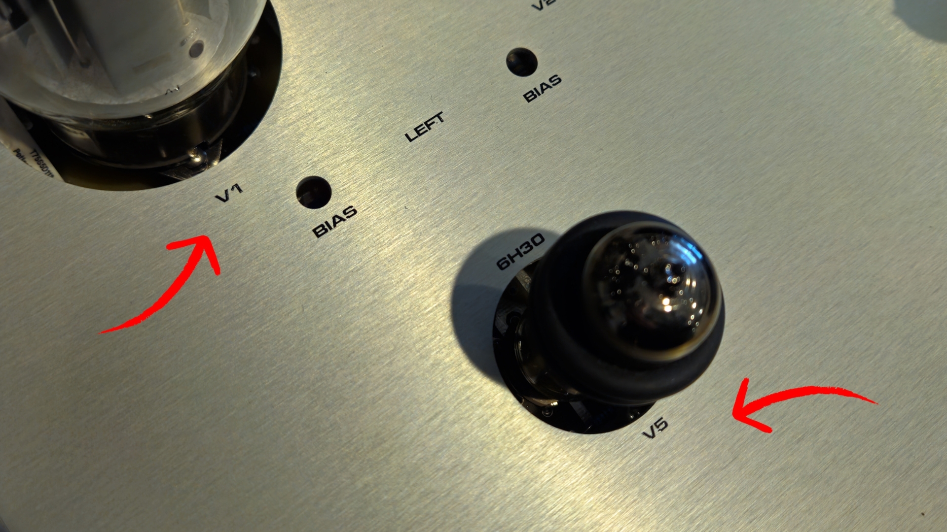 Check yoru tube amp to see if vacuum tubes need to be biased to specific position