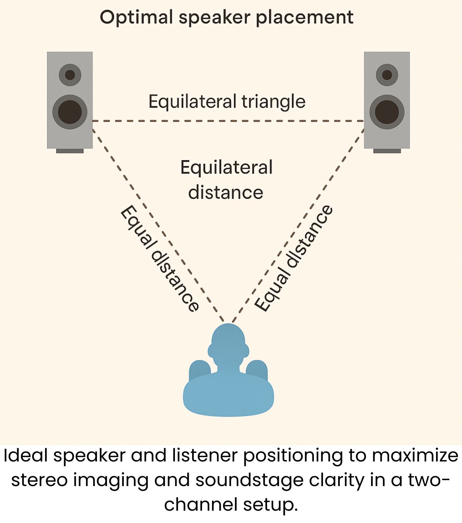 Speaker Placement - Equilateral Triangle